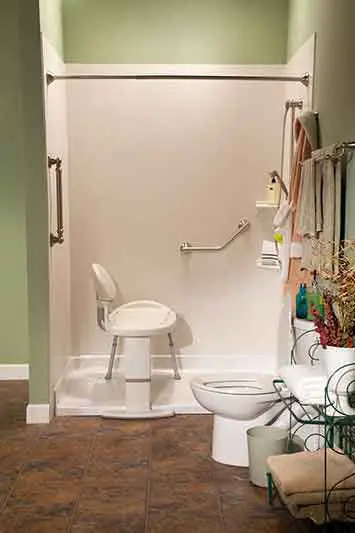 Barrier free ADA shower